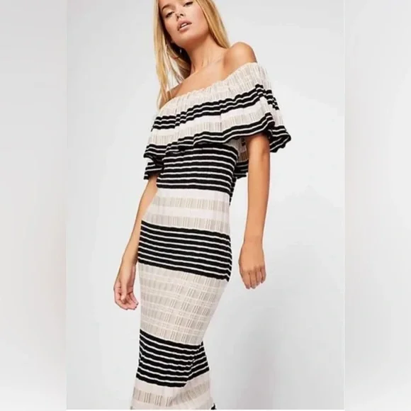 free people knit maxi dress Free People FP BEACH Free Fall Sweater Maxi Slit Ribbed Dress XS Flaw